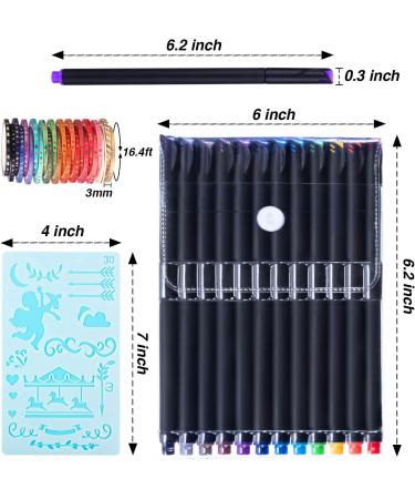 Scrapbooking Supplies Kit - Journal Stencil, Washi Tape, Planner Pen, DIY Drawing Template - Style B - Buy Online on GoSupps.com