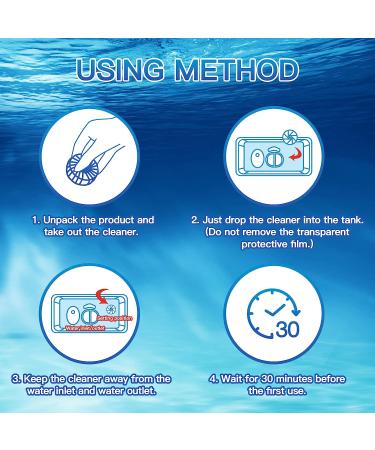 Vacplus Toilet Bowl Cleaners - 20 Pack Ultra-Clean Blue Tablets with Sustained-Release Technology - Buy Online on GoSupps.com