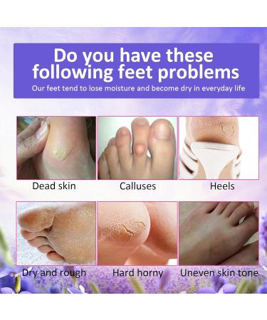3 Pairs Foot Exfoliating Moisturizing Mask Natural Lavender Foot Peel Mask Foot Callus Remover Mask Disposable Cracked Heel Treatment Socks Foot Repair Care Sock Foot Callus Softening Mask - Buy Online on GoSupps.com