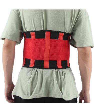 Weikeya Lower Back Support Belt with Steel Plate - Comfortable Waist Trainer for Pain Relief & Outdoor Activities - Adjustable Red Design - Buy Online on GoSupps.com