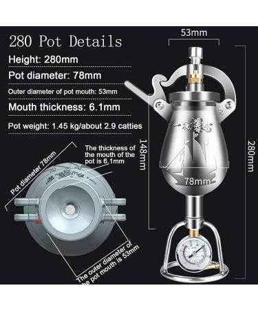 Hand Popcorn Machine Chinese Traditional Popcorn Maker Open Fire Heating Popcorn Maker Stainless Steel Popcorn Popper Popcorn Pressure Cooker for Family Party Fun - Buy Online on GoSupps.com