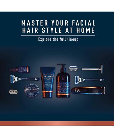 King C. Gillette Men's Beard Care Gift Kit - Beard and Face Wash, Beard Oil, Shave Gel - Buy Online on GoSupps.com