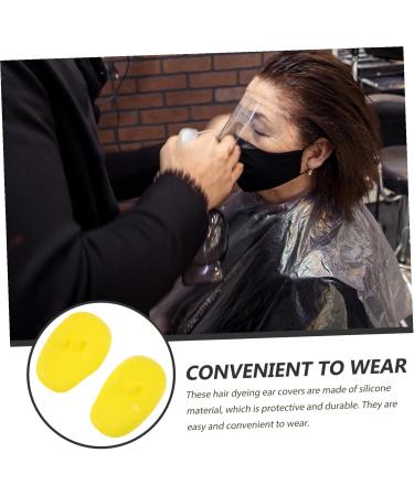 LIFKOME Cache-oreilles En Silicone Pour Teinture Capillaire 6 Pi ces Taille Adapt e Protection tanche Usage Salon Coiffure Et Domicile Couleur Jaune - Buy Online on GoSupps.com