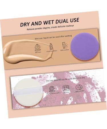 minkissy 25 Sets Puff Beauty Dry Wet Dual-use Practical Powder Pads for Foundation Miss Purple Hydrophilic Non-latex Makeup Powder Absorb Water - Buy Online on GoSupps.com