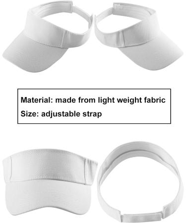 Trounistro 4 Pack Sun Sports Visor Hats - Adjustable Summer Cotton Cap - Pack of 4 - Buy Online on GoSupps.com