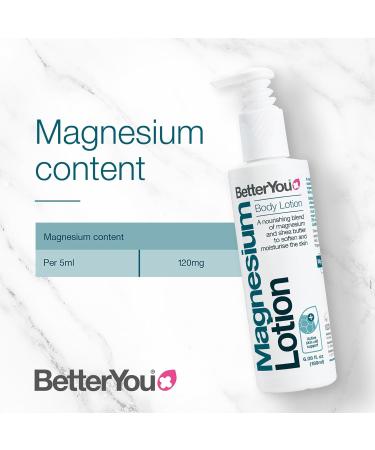 BetterYou Magnesium Body Lotion - Nourishing Body Cream with Magnesium & Shea Butter for Soft Skin & Relaxed Muscles - 6.08 oz - International Shipping Available - Buy Online on GoSupps.com