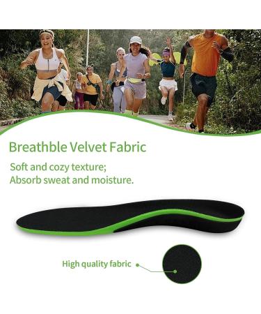 Plantar Fasciitis Insoles for Pain Relief | Orthotic Inserts for Flat Feet | High Arch Support | Shock Absorbing Daily Comfort Men 4.5-8.5 & Women 5.5-9.5 - Buy Online on GoSupps.com