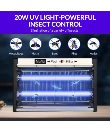 Buy Mafiti 20W Electric Mosquito Zapper - Indoor Insect Killer with UV Light | Effective Fly Trap for Home Kitchen & Farm - Buy Online on GoSupps.com