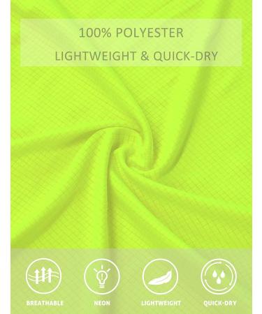 Cakulo Men's 5-Inch Neon Yellow Running Shorts with Pockets - Size Medium - Buy Online on GoSupps.com