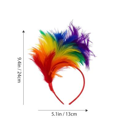 Lurrose Colorful Feather Fascinator Headband | Elegant Wedding Hair Accessories for Parties - Buy Online on GoSupps.com