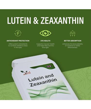 Ved Lutein 40mg with Zeaxanthin 2mg New Micro encapsulated Marigold Extract Formula for Maintenance of Normal Vision 90 Vegan Capsule(3 Months Supply) - Buy Online on GoSupps.com