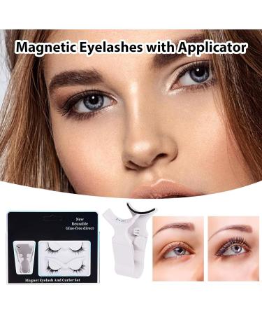 Magnetic Eyelashes Natural Look 2 Pairs Magnetic False Eyelashes No Glue or Eye Liner Needed | False Eyelashes Extension Kit Long-Lasting Eye Makeup Cosmetic for 3D Eye Look - Buy Online on GoSupps.com