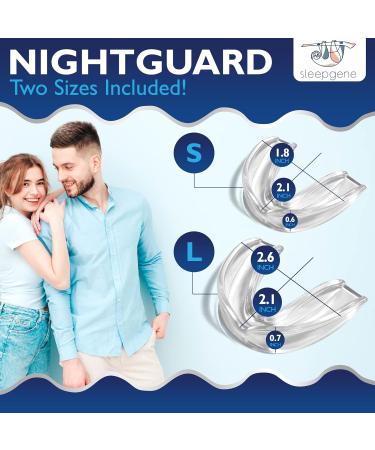 Sleepgene Dental Night Guard - BPA-Free Moldable Mouth Guard for Teeth Grinding - Promotes Deep Sleep - Includes Hygienic Storage Case (Small) - Buy Online on GoSupps.com