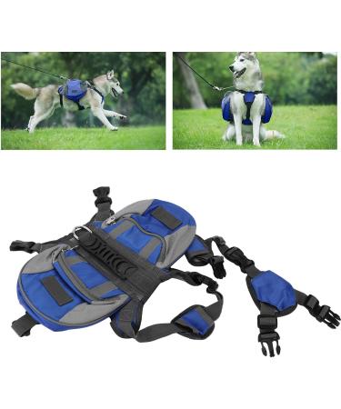 Pssopp Dog Saddle Bags - Nylon Hound Travel Backpack | Reflective Breathable and Pocketed (L) - Ideal for Camping & Outdoor Adventures - Buy Online on GoSupps.com