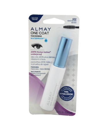 Almay One Coat Nourishing Mascara Thickening Waterproof 422 Black Brown