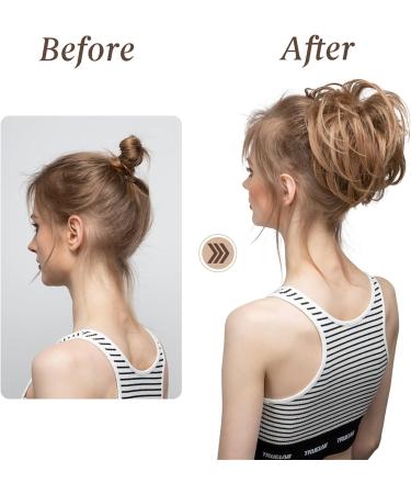 Hair Bun Synthetic Hair Bun with Elastic Rubber Band Messy Bun Wig Hair Bun Curly Hair Bun Donut Hair Ties Women Hair Bun Hair Extension Hair Piece (Size : 1 PC Color : Light Auburn) 1 PC Light Auburn - Buy Online on GoSupps.com