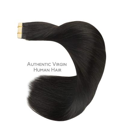 Salife Tape Extensions - 20Pcs 40g 30cm Natural Black Remy Invisible Skin Weft Hair Extensions - Buy Online on GoSupps.com