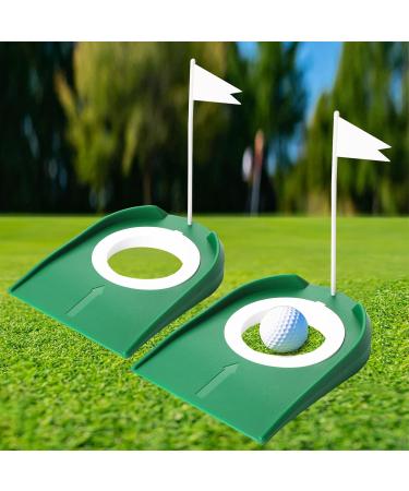 2 Pack Indoor Golf Putting Cup with Flag - Practice Training Aids for Perfecting Your Putting Skills - Buy Online on GoSupps.com