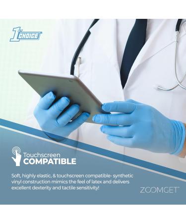3 mil Blue Nitrile Gloves - Small (Pack of 100) | Latex-Free, Chemo-Rated Disposable Gloves - Buy Online on GoSupps.com