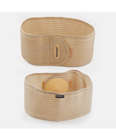 Velpeau Umbilical Hernia Belt - Ventilated Compression Pad for Men & Women | Post-Surgery Abdominal Binder (Large) - International Shipping Available - Buy Online on GoSupps.com