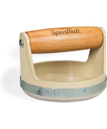 Speedball Block Printing Baren with Wooden Handle - 4 Inches - Made in the USA - Buy Online on GoSupps.com