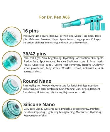 Dr. Pen Ultima A6S 16-Pin Cartridges (0.25mm, 10 Pack) - Bayonet Slot Disposable Replacement Parts - Buy Online on GoSupps.com
