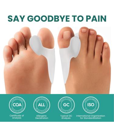 Welnove Bunion Cushion Protector - 8 Pack Gel Corrector Pads for Big Toe Pain Relief Callus Protection & Friction Alleviation - Buy Online on GoSupps.com