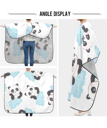 Buy Waterproof Barber Cape - Cute Cartoon Panda & Cheetah Hair Cutting Bib for Men & Women | International Shipping - Buy Online on GoSupps.com