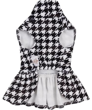 Cuteebone Houndstooth Dog Dress with Turtleneck | Puppy Skirt Costume & Pet Outfit | Perfect Birthday Gift for Dogs - Buy Online on GoSupps.com
