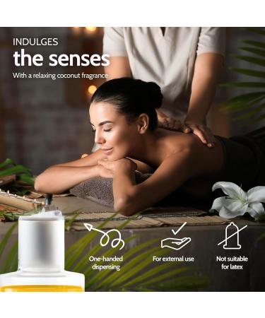 Vibratissimo Coconut - Exotic Massage Oil with Coconut Love Oil Erotic Oil 100 ml Coconut 100 ml (Pack of 1) - Buy Online on GoSupps.com