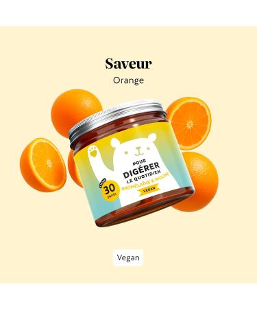 Pour Dig rer le Quotidien - Brom la ne & Inuline - avec Vitamine B6 Bacillus coagulans 1 milliard d'UFC - 30 unit s (1 mois) - Sans Sucre Ajout Vegan - Bears with Benefits 1 unit (Lot de 30) - Buy Online on GoSupps.com