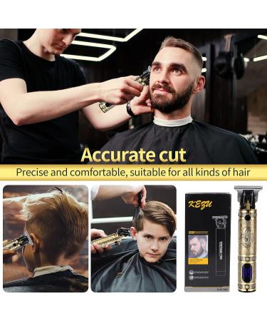 FENGCHUNS Cordless Hair Trimmer - Professional T-Blade Clippers for Men, Zero Gapped Edgers with LCD Display - Buy Online on GoSupps.com