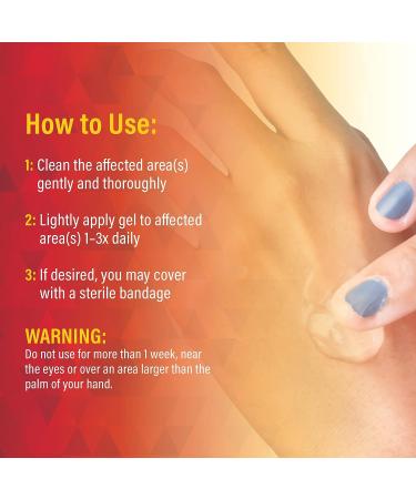 Scar Zone Burn Pain Relief Gel - Extra Strength Topical Analgesic for Minor Cuts, Burns & Abrasions (0.5 oz) - Buy Online on GoSupps.com