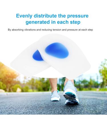 Buy 2 Pairs Gel Heel Inserts & Arch Support Cushions for Ultimate Comfort | Silicone Heel Cups for Outdoor Sports - Buy Online on GoSupps.com