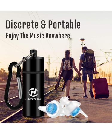 Hearprotek High Fidelity Concert Ear Plugs Noise Reduction Music Earplugs-Hearing Protection for Musicians DJ s Drummers Percussion Festival Nightclub and Other Loud Events (Blue) - Buy Online on GoSupps.com