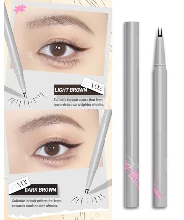 Ailevant Double Tip Lower Eyelash Pencil - Smudge Proof Waterproof Precision Liquid Eyeliner - Dark Brown - 2 PCS - Buy Online on GoSupps.com