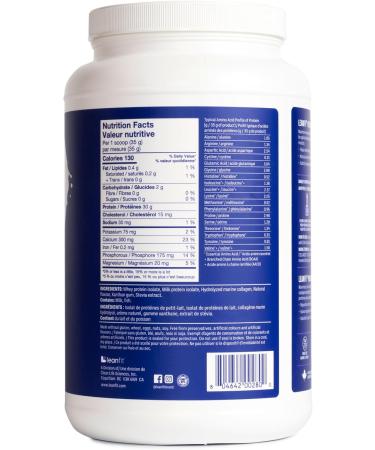 LEANFIT SPORT PROTEIN ISOLATE & MARINE COLLAGEN Natural Vanilla Grass-Fed Protein Isolate and 100% Hydrolyzed Marine Collagen Powder (Type I III) 30g Protein and 10g Collagen Per Serving 24 Servings 838g Tub - Buy Online on GoSupps.com