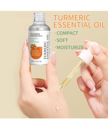 02 30 ml turmeric body oil turmeric body oil for face and skin care natural anticellulite oil massage oil skin whitening oil turmeric facial repair essence massage oil - Buy Online on GoSupps.com