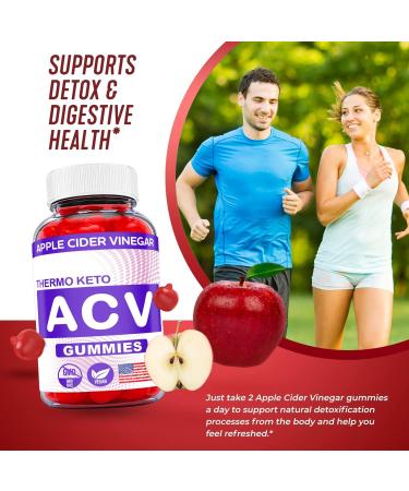 Thermo Keto Gummies - Vegan Formula with ACV & Vitamin B12 - 60 Gummies - Buy Online on GoSupps.com