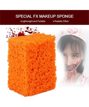 Cryfokt FX ponge de Maquillage pour Cicatrices de Sang pour Effets de Plaie R alistes Effets Sp ciaux de Film D'Halloween et de No l Caoutchouc Orange 1 Paquet (Trou mince) - Buy Online on GoSupps.com