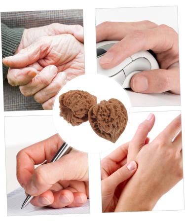 Frcolor 2-Pack Walnut Fitness Handball Massage Balls | Finger Training & Stress Relief | Wood Hand Trainer for Adults - Buy Online on GoSupps.com