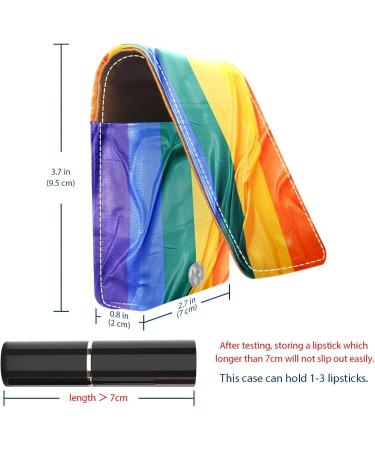 Buy Colorful Leather Lipstick Case Organizer with Mirror - Mini Lip Gloss Holder for Travel | International Shipping - Buy Online on GoSupps.com