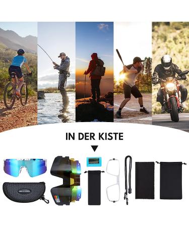 Meecoo Spring Youth Baseball Sunglasses | 3 Interchangeable Lenses, TR90 Frame, UV400 Protection - Buy Online on GoSupps.com