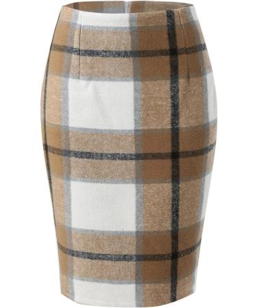 Shop Women's Winter Boho Skirt - Elegant A-Line Casual Dress in Khaki | XXL Size Available - Buy Online on GoSupps.com