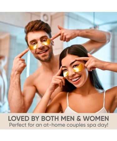Under Eye Patches - 40 Pairs | Gold Eye Masks with Amino Acids & Collagen for Dark Circles & Puffiness - Buy Online on GoSupps.com