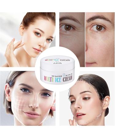 Face Cream 100ml Multi Ice Cream Face Tightener Facial Ice Cream Moisturizer Skin Care Cream For Radiant And Firmer Look Hydrating Cream - Buy Online on GoSupps.com