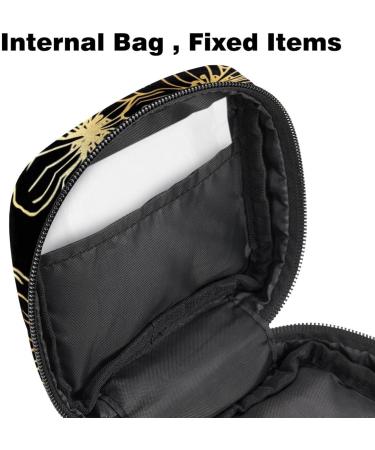 MUOOUM Gold Cherry Blossom Sanitary Napkin Storage Bag Menstrual Pad Bag Portable Menstrual Cup Pouch with Zipper for Teen Girls Women Ladies Multi-colored 9 - Buy Online on GoSupps.com