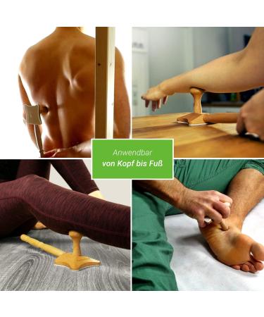 Back Release Trigger Point Massager - Wooden Acupressure Stick for Whole Body Pain Relief Tension & Fascia Care | International Shipping - Buy Online on GoSupps.com