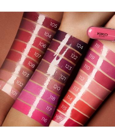 KIKO Milano Unlimited Double Touch 121 Dark Rosy Chestnut | Long-Lasting Liquid Lipstick with Bright Finish - Buy Online on GoSupps.com