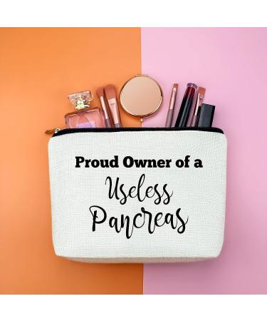 Diabetes Awareness Cosmetic Bag - Supportive Gift for Women, Mom, Grandma - Emergency Supply Pouch for Diabetics - Perfect Birthday or Christmas Gift - Buy Online on GoSupps.com